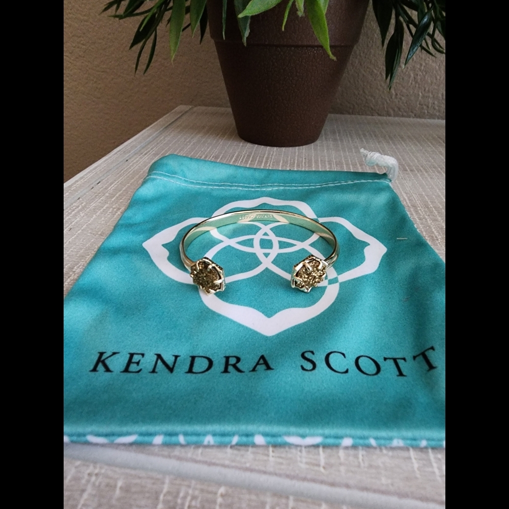 Kendra Scott Goldtone Drusy Cuff bracelet